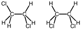 The following two structures would be classified as what?   A) geometric isomers B) structural isomers C) stereoisomers D) conformations