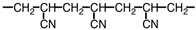 A portion of the structure of Acrilan ® is shown. What is the structure of the monomer?   A)    B)    C)    D)   