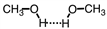 Which of the following best represents hydrogen bonding in methanol? A)    B)    C)    D)   
