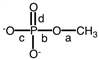 Which letter indicates the ester linkage in the following figure?   A) a B) b C) c D) d
