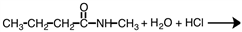 What are the products of the following hydrolysis?   A)    B)    C)    D)   
