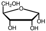 The structure shown in what anomeric form?   A) α B) β C) cis D) trans