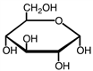 The following structure is best represented as   A) pyranose with a beta hydroxy group. B) pyranose with an alpha hydroxy group. C) furanose with a beta hydroxy group. D) furanose with an alpha hydroxy group.