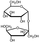 What is the name of the following sugar?   A) sucrose B) maltose C) lactose D) xylobiose