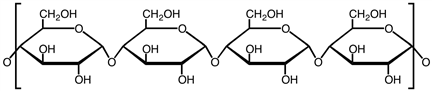 What polysaccaride would NOT exhibit the following type of linkage for all or a major portion of its structure?   A) amylose B) amylopectin C) glycogen D) cellulose