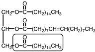 Consider the figure below.  To produce a cephalin, which of the species listed below might be used to replace the fatty acid shown in the box?   A)    B)    C)    D)   