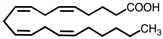 The class of lipids known as prostaglandins is derived from the compound shown below.    