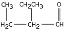Which of these is the correct name of the structure below?   A) 2-ethyl-4-butanone B) 2-ethylbutanoic acid C) 2-ethyl-butanal D) 2-ethyl-3-methylpropanal E) 2,3-dimethyl-propanal