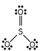 Which of these is the correct Lewis dot structure for sulfur trioxide? A) B) C) D) E)