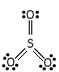 Which of these is the correct Lewis dot structure for sulfur trioxide? A) B) C) D) E)