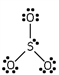 Which of these is the correct Lewis dot structure for sulfur trioxide? A) B) C) D) E)