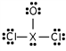 Identify the element X present in the third row of the periodic table that forms the following compound: ​   A)  S B)  Cl C)  P D)  Si E)  Al