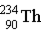 Thorium-234 decays via beta emission to produce _____. A)    B)    C)    D)    E)   