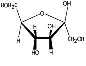 Which carbohydrate is represented by this structure? ​   A)  Glucose B)  Sucrose C)  Fructose D)  Lactose E)  Galactose