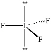 Exhibit 10-1 Consider the molecule IF 3 to answer the following question(s) . In theory, there are three possible molecular shapes for the molecule IF 3 as shown below. I.   II.   III.   -Refer to Exhibit 10-1. After assessing significant interactions (LP - LP, LP - BP and BP - BP) , arrange the three shapes in order of least favorable to most favorable molecular shape. A)  (least favorable)  I < II < III (most favorable)  B)  (least favorable)  I < III < II (most favorable)  C)  (least favorable)  II < I < III (most favorable)  D)  (least favorable)  II < III < I (most favorable)  E)  (least favorable)  III < I < II (most favorable)  