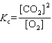 What is the equilibrium constant expression for the following unbalanced equation at equilibrium? (Pay careful attention to the phase indicators!)  Na<sub>2</sub> O₂(s)  + CO₂ (g)    Na<sub>2</sub> CO<sub>3</sub>(s)  + O₂(g)  A)    B)    C)    D)    E)   