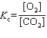 What is the equilibrium constant expression for the following unbalanced equation at equilibrium? (Pay careful attention to the phase indicators!)  Na<sub>2</sub> O₂(s)  + CO₂ (g)    Na<sub>2</sub> CO<sub>3</sub>(s)  + O₂(g)  A)    B)    C)    D)    E)   