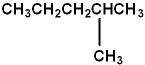 The name of the compound pictured is:   A)  1-methylpentane B)  2-methylpentane C)  4-methylpentane D)  2-hexane E)  none of these