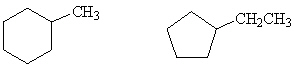 How are the following two compounds related?   A)  They are completely different compounds with different formulas. B)  They are structural isomers. C)  They are stereoisomers. D)  They are cis / trans isomers. E)  They are chiral isomers.