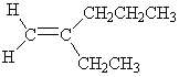 What is the correct IUPAC name for the following alkene?   A)  Ethylpropylethene B)  2-Propyl-1-butene C)  2-Ethyl-1-pentene D)  3-Methylhexene E)  Heptene