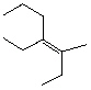 What is the IUPAC name and configuration for the following alkene?   A)  cis -Decene B)  cis -4-Ethyl-5-Methyl-4-heptene C)  trans -4-Ethyl-5-Methyl-4-heptene D)  cis -4-Ethyl-3-Methyl-3-heptene E)  trans -4-Ethyl-3-Methyl-3-heptene