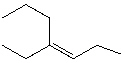 What is the correct IUPAC name for the following alkene?   A)  cis -3-propyl-3-hexene B)  trans -3-propyl-3-hexene C)  cis -4-Ethyl-4-heptene D)  cis -4-Ethyl-3-heptene E)  trans -4-Ethyl-3-heptene