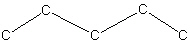 Starting from five carbons in a row as shown below in the skeletal structure, how many different alkenes (structural isomers)  with a formula of C 5 H 10 are possible?   A)  zero B)  one C)  two D)  three E)  four
