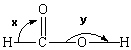 Using VSEPR theory, what approximate bond angles are predicted for the angles shown in the following structural formula of methanoic acid?   A)  Angle x = 90 ° and Angle y = 180 ° B)  Angle x = 109.5 ° and Angle y = 180 ° C)  Angle x = 90 ° and Angle y = 109.5 ° D)  Angle x = 120 ° and Angle y = 180 ° E)  Angle x = 120 ° and Angle y = 109.5 °