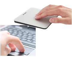 The input device in the accompanying image is a _____.   A) stylus B) touch pad C) keypad D) scanner