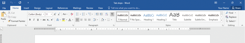 <strong>In the accompanying figure of a Microsoft Word 2016 document, which of the following boxes is pointing to the Bar Tab stop marker? </strong> A)Box A B)Box B C)Box C D)Box D