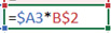 The accompanying figure shows a cell in Microsoft Excel 2016 with _____. ​   A)  mixed references ​ B) financial functions C) center aligned text D) the fill color option
