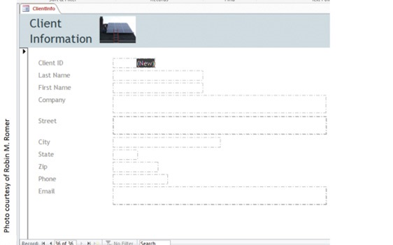 ​ The accompanying figure of Microsoft Access 2016 shows a ClientInfo form in Form view after clicking the New button in the _____ group on the Home tab.   A) References B) Records C) Macros D) Envelopes