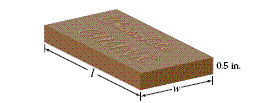 At the present time a company manufactures rectangular solid candy bars the measure 4.5 inches by 1.5 inches by 0.5 inch. Due to financial times, the company has decided to keep the price of the candy bar fixed and reduce its volume by 15%. What should be the dimensions, to the nearest tenth of an inch, of the new candy bar if it is decided to keep the height at 0.5 inch and to make the length on the candy bar 2.25 times as long as its width?   A) width: 1.3 in; length: 2.9 in B) width: 1.7 in; length: 3.8 in C) width: 1.4 in; length: 3.1 in D) width: 1.8 in; length: 4.0 in E) width: 1.6 in; length: 3.6 in