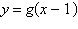 Use the graph of g, shown below, to sketch the graph of the function below. g       A)    B)    C)    D)    E)   