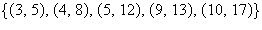 Find the linear regression equation for the set of data given below.   A)    B)    C)    D)    E)   