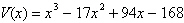 A rectangular box has a volume of   cubic inches. The height of the box is   inches. The width of the box is   inches. Find the length of the box in terms of x . A)    inches B)    inches C)    inches D)    inches E)    inches