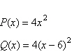 Use translation and/or reflection concepts to explain how the graph of P can be used to produce the graph of Q .   A) Shift the graph of P horizontally 6 units to the left. B) Shift the graph of P vertically downward 6 units .. C) Shift the graph of P horizontally 6 units to the right. D) Shift the graph of P vertically upward 6 units .