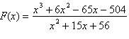 Find the slant asymptote of the rational function   . A)    B)    C)    D)    E)   