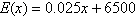 The monthly earnings in dollars, of a software sales executive is given by   where s is the value, in dollars, of the software sold by the executive during the month. Find   A)    B)    C)    D)    E)   