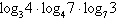 Evaluate the following logarithmic expression.   A) 6 B) 9 C) 5 D) 4 E) 1