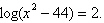 Use algebraic procedures to find the exact solution of the equation   A)    B)    C)    D)    E)   