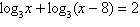Use algebraic procedures to find the exact solution of the equation   . A)    B) 0, -8 C) 9 D)    E) 1