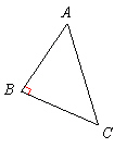 Distance Across a Marsh. In the diagram below, D ABC is a right triangle and AB represents the distance across a marsh. If C measures 37 and BC measures 44 m, find AB. Round answer to the nearest meter.   A) 34 m B) 35 m C) 26 m D) 33 m E) 36 m