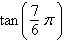 Use the Reference Angle Theorem to find the exact value of the trigonometric function.   A)    B)    C)    D)    E)   