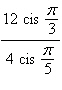 Divide the complex numbers. Write the answer in standard form rounded to three decimal places.   A) -0.314 + 2.984 i B) 0.914 + 0.407 i C) 1.500 + 2.598 i D) 2.741 + 1.22 i E) 2.427 + 1.763 i