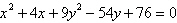 Find the center of the ellipse given by the equation   . A)    B)    C)    D)    E)   