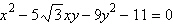 Use the Conic Identification Theorem to identify the graph of the equation as a parabola, an ellipse, or a hyperbola.   A) Hyperbola B) Parabola C) Ellipse