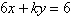 The lines whose equations are   and   all intersect at the same point. What is the value of k ? A) 8 B) 3 C) -5 D) -2 E) 6