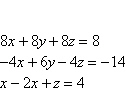 Solve the system of equations below:   A)    B)    C)    D)    E)   