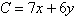Minimize   with the constraints   A) 59 B) 52 C) 41 D) 44 E) 56